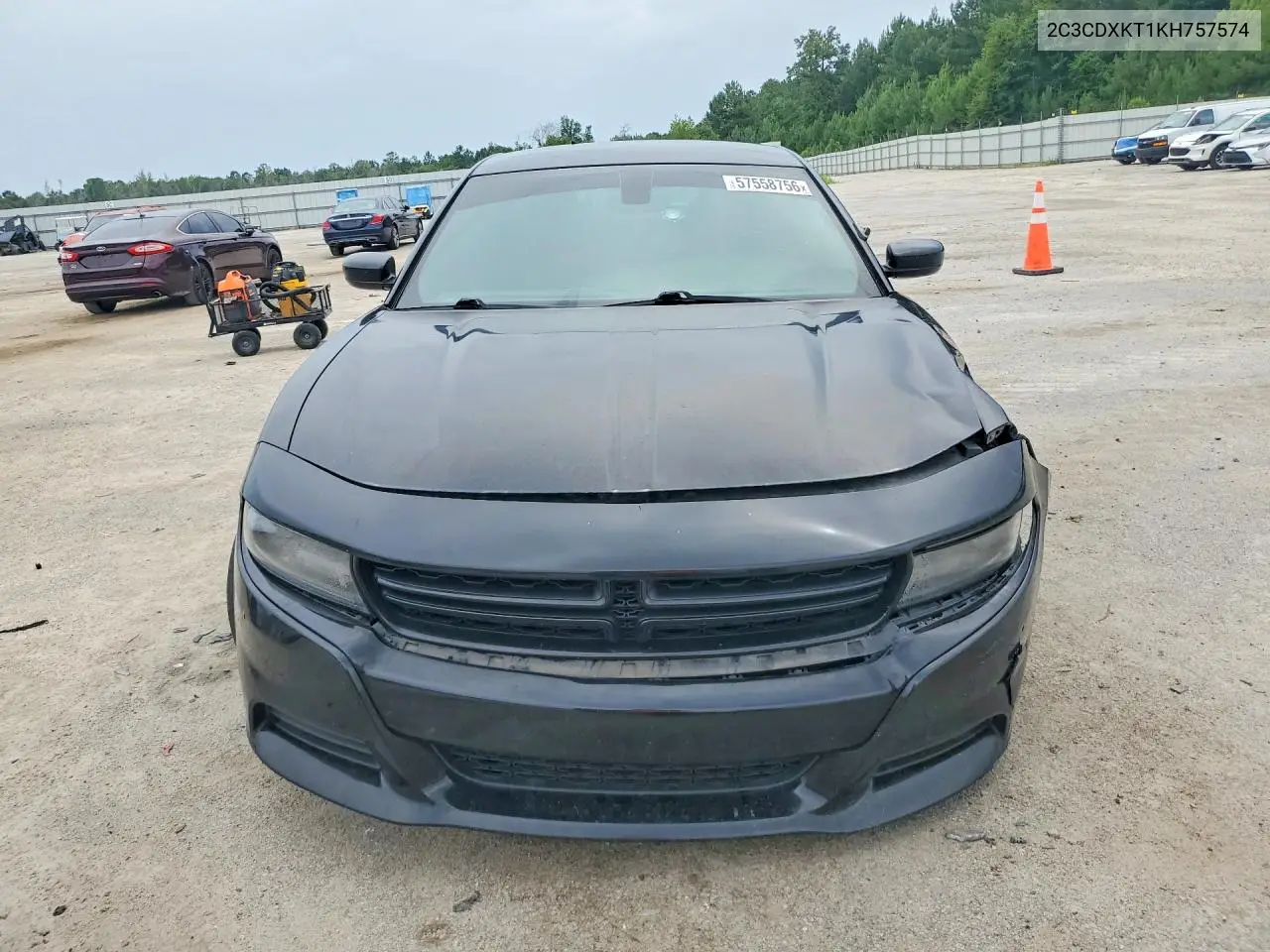 2019 Dodge Charger Police VIN: 2C3CDXKT1KH757574 Lot: 57558756