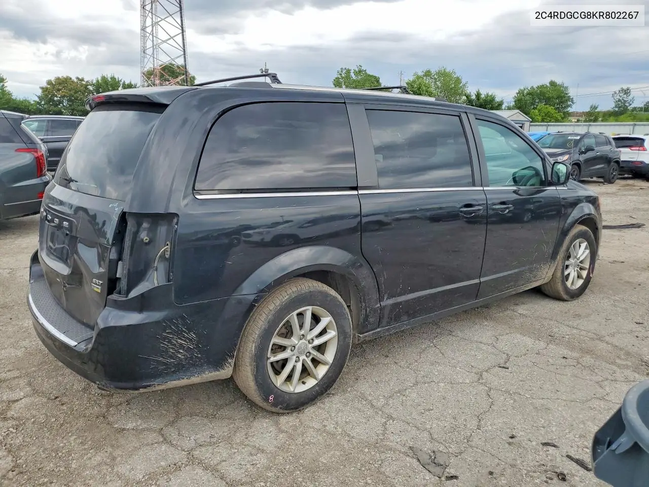 2019 Dodge Grand Caravan Sxt VIN: 2C4RDGCG8KR802267 Lot: 58096916