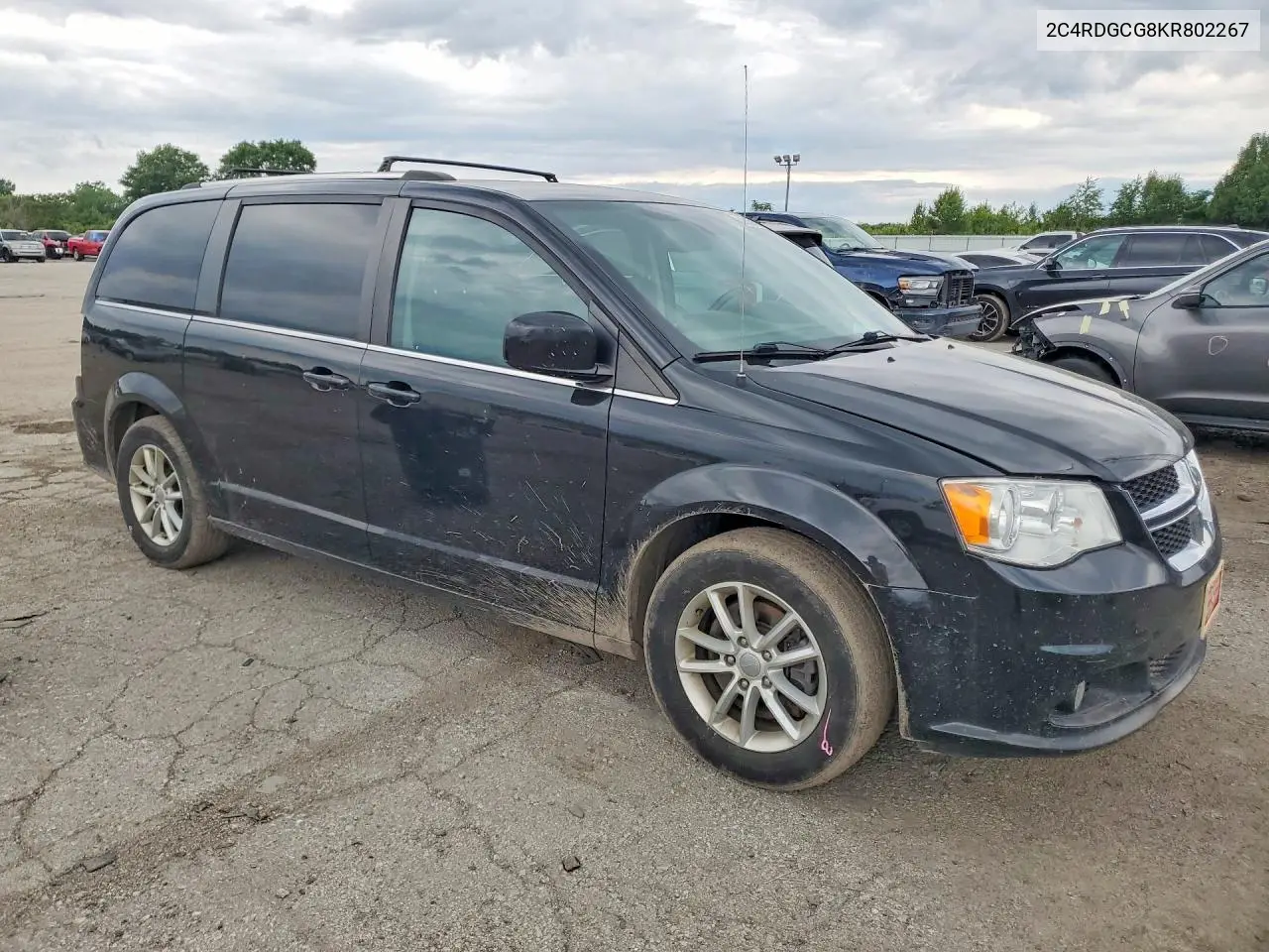 2019 Dodge Grand Caravan Sxt VIN: 2C4RDGCG8KR802267 Lot: 58096916
