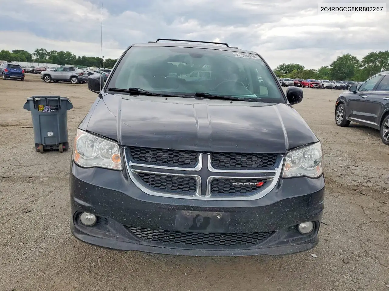 2019 Dodge Grand Caravan Sxt VIN: 2C4RDGCG8KR802267 Lot: 58096916