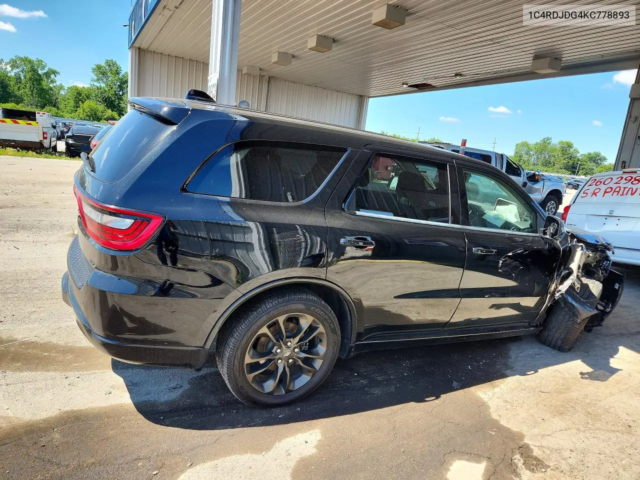 2019 Dodge Durango Gt VIN: 1C4RDJDG4KC778893 Lot: 58441326