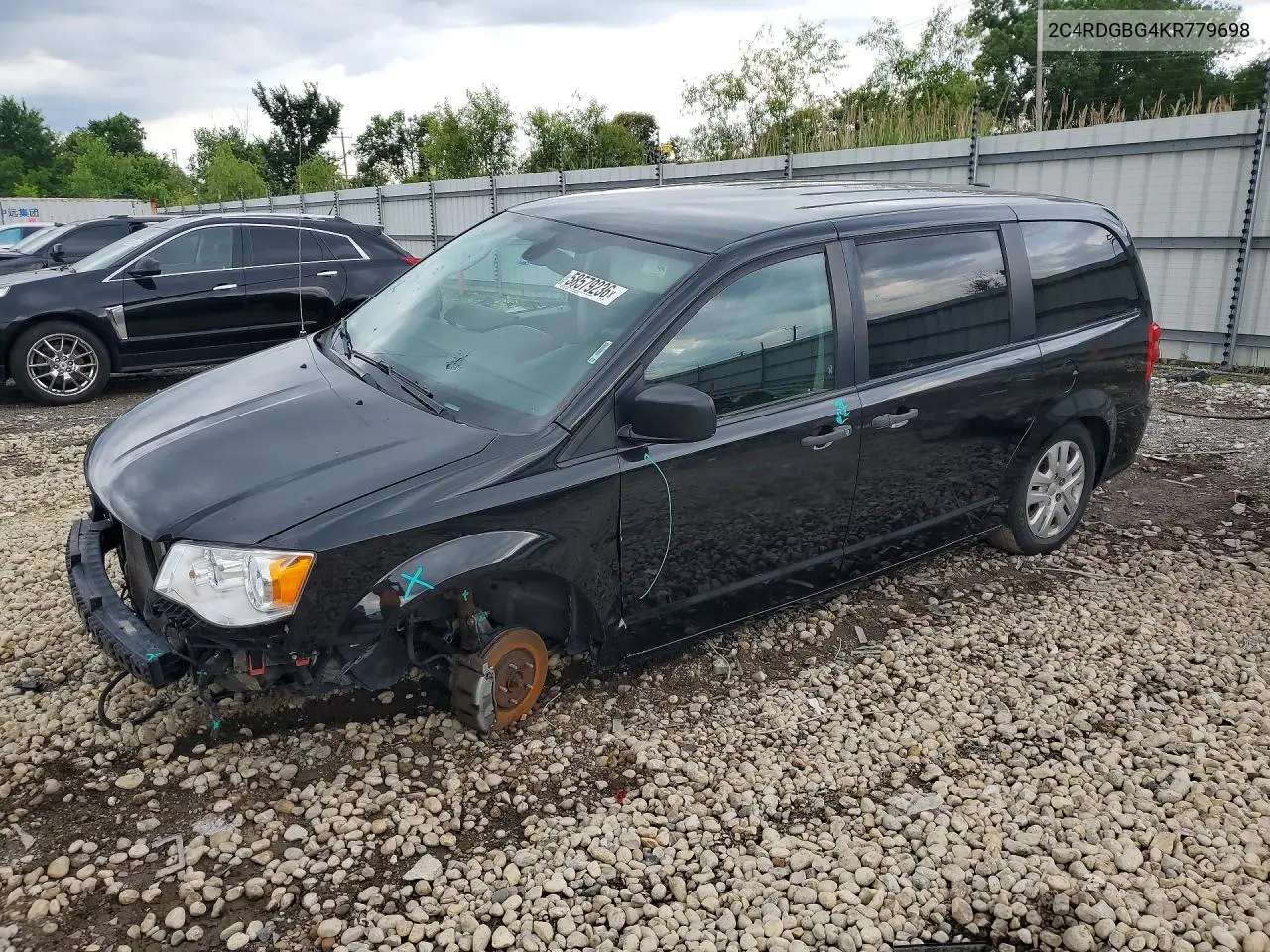 2019 Dodge Grand Caravan Se VIN: 2C4RDGBG4KR779698 Lot: 58579236