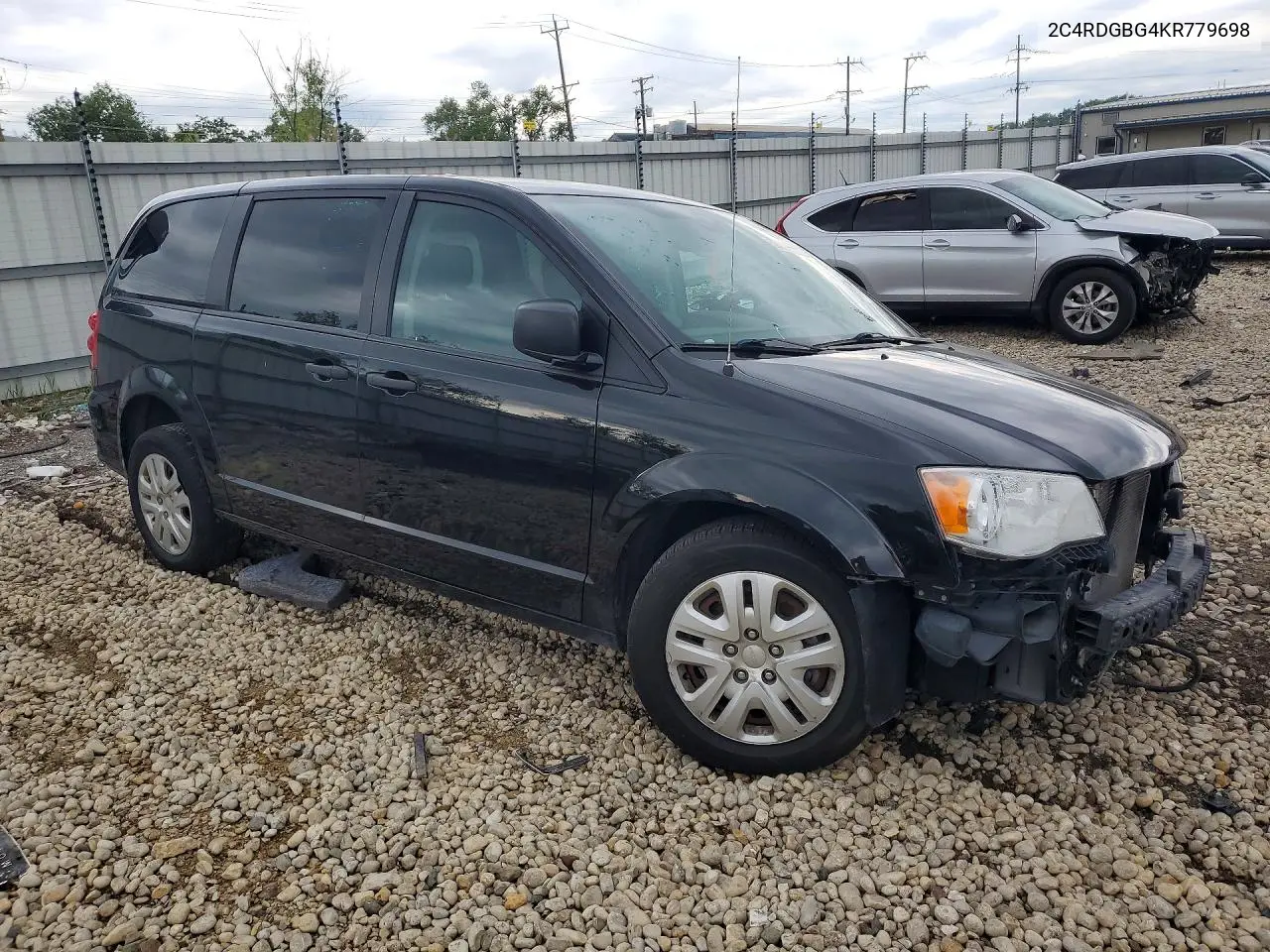 2019 Dodge Grand Caravan Se VIN: 2C4RDGBG4KR779698 Lot: 58579236