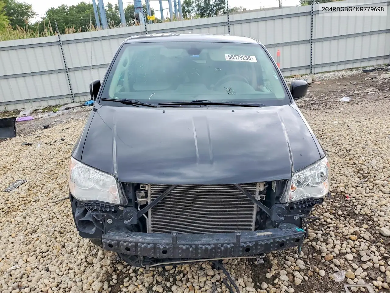 2019 Dodge Grand Caravan Se VIN: 2C4RDGBG4KR779698 Lot: 58579236