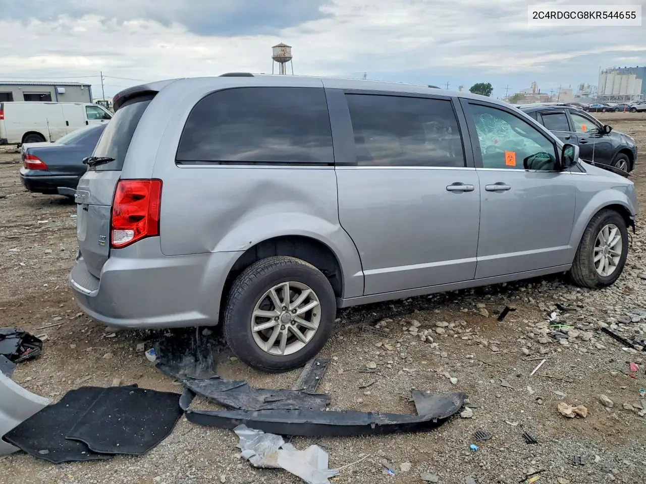 2019 Dodge Grand Caravan Sxt VIN: 2C4RDGCG8KR544655 Lot: 58601026