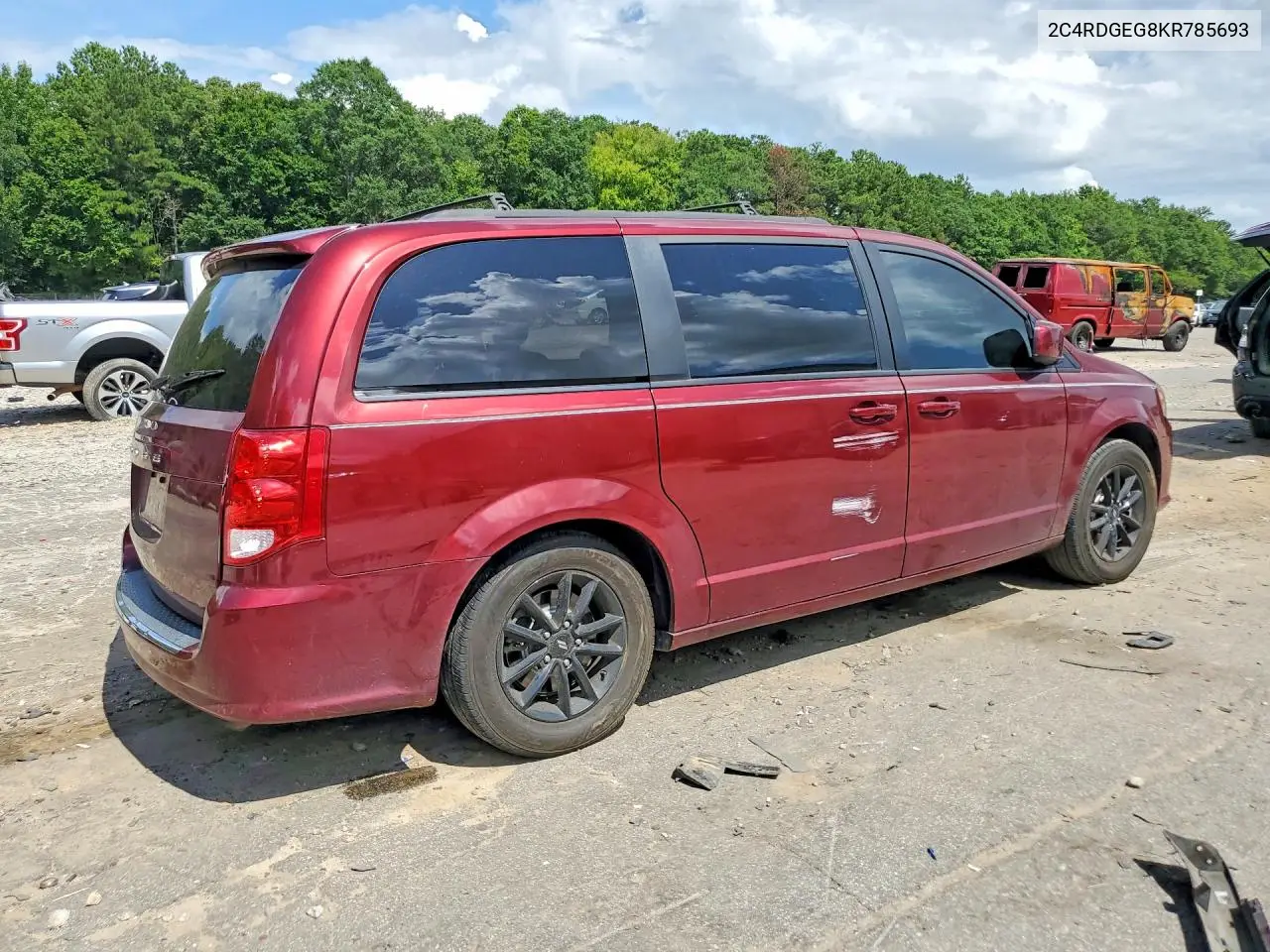 2019 Dodge Grand Caravan Gt VIN: 2C4RDGEG8KR785693 Lot: 61155436