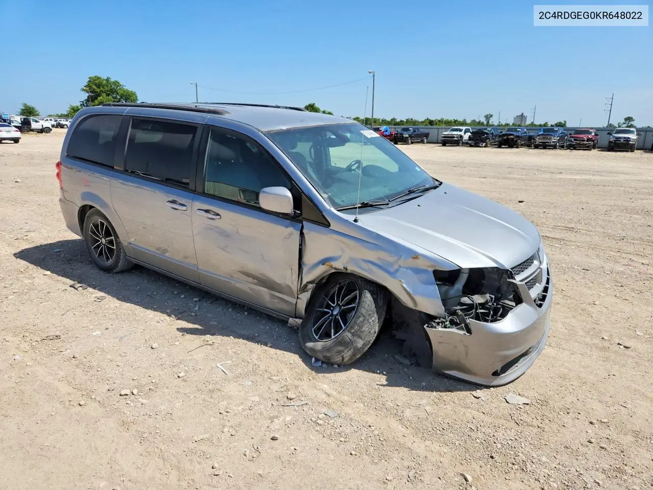 2019 Dodge Grand Caravan Gt VIN: 2C4RDGEG0KR648022 Lot: 61804896