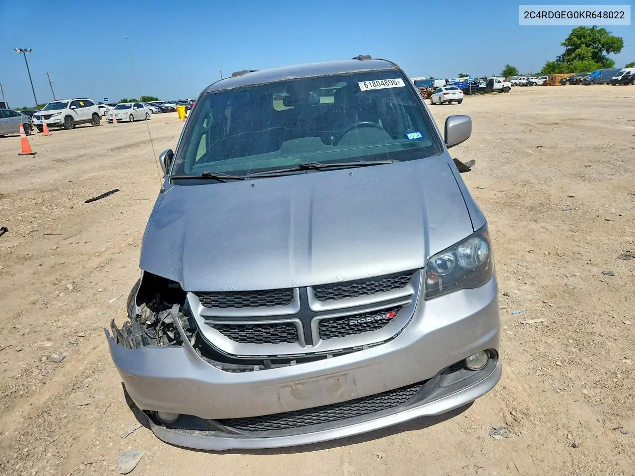2019 Dodge Grand Caravan Gt VIN: 2C4RDGEG0KR648022 Lot: 61804896
