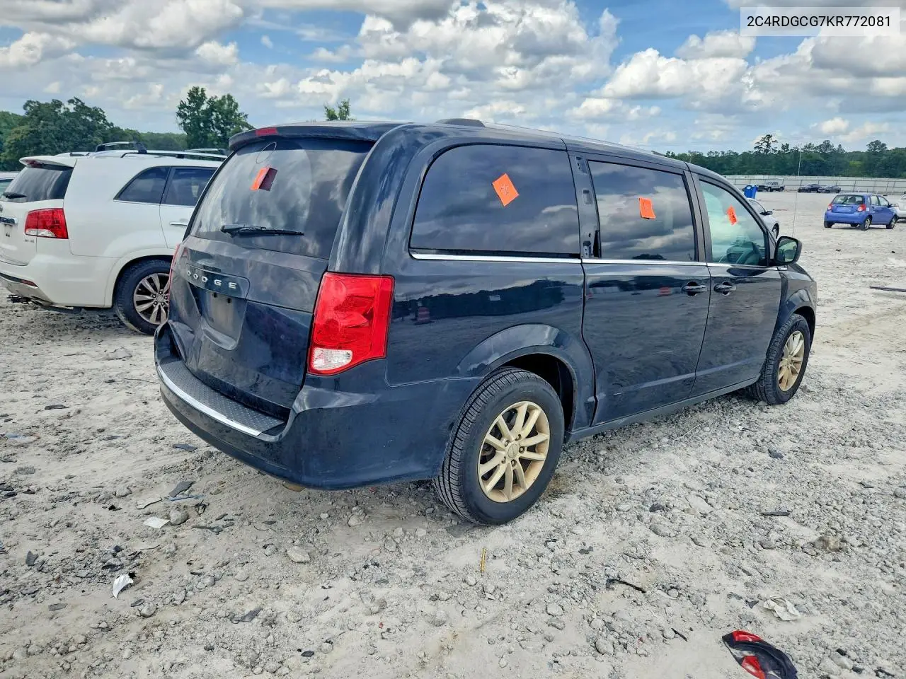 2019 Dodge Grand Caravan Sxt VIN: 2C4RDGCG7KR772081 Lot: 62128996