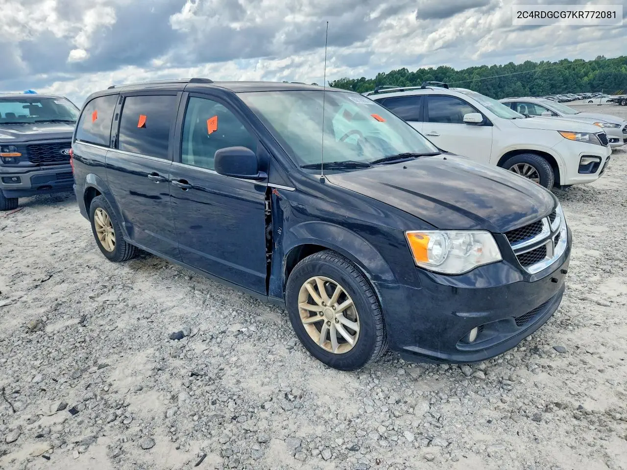 2019 Dodge Grand Caravan Sxt VIN: 2C4RDGCG7KR772081 Lot: 62128996