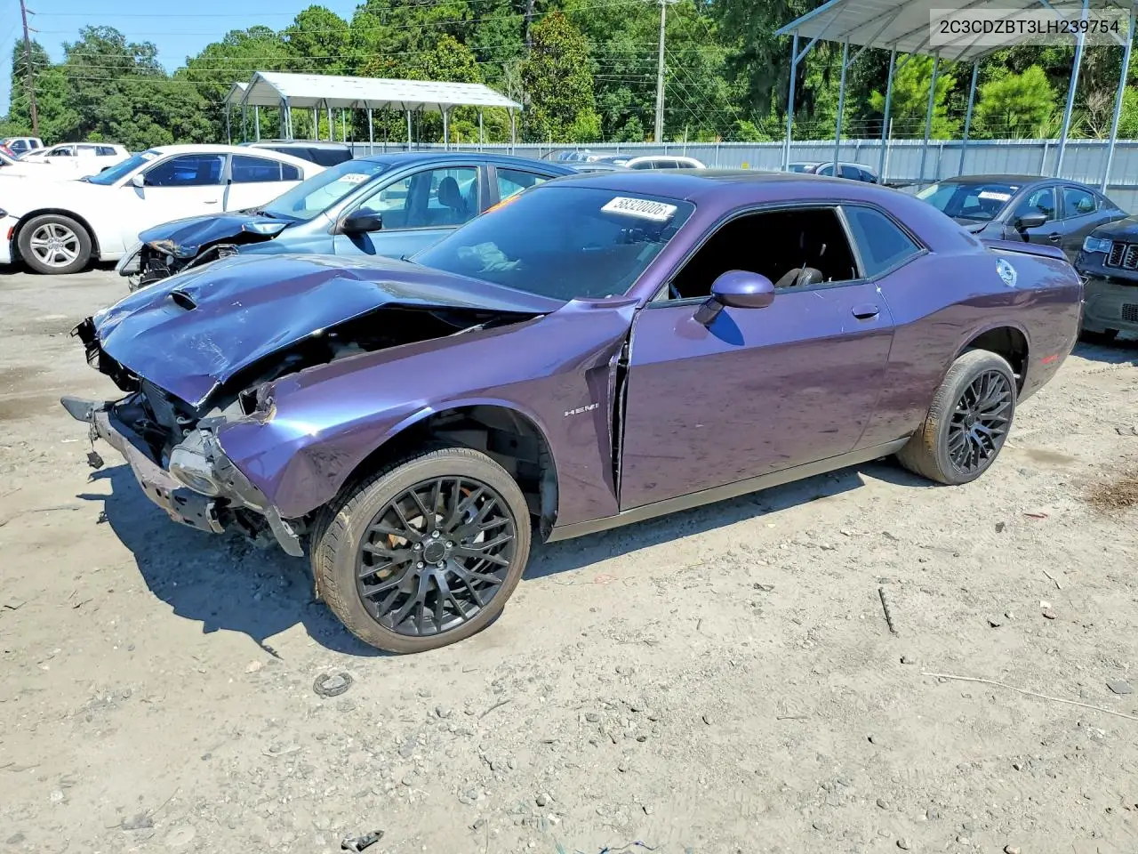 2020 Dodge Challenger R/T VIN: 2C3CDZBT3LH239754 Lot: 58320006