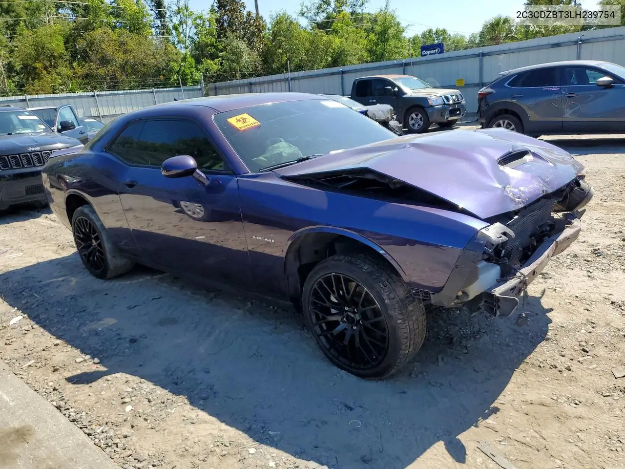 2020 Dodge Challenger R/T VIN: 2C3CDZBT3LH239754 Lot: 58320006