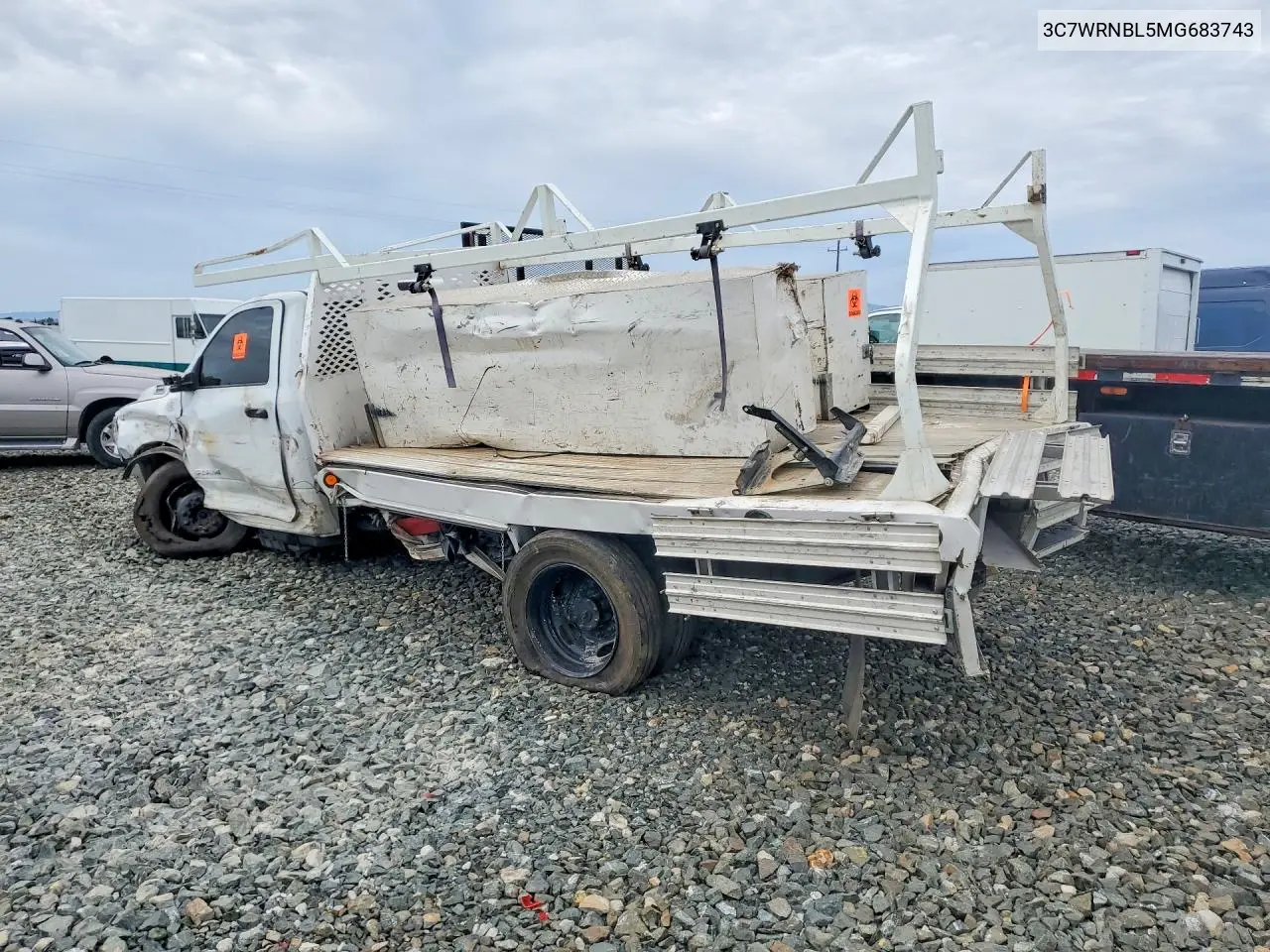 2021 Dodge Ram 5500 Flatbed Truck VIN: 3C7WRNBL5MG683743 Lot: 47676376