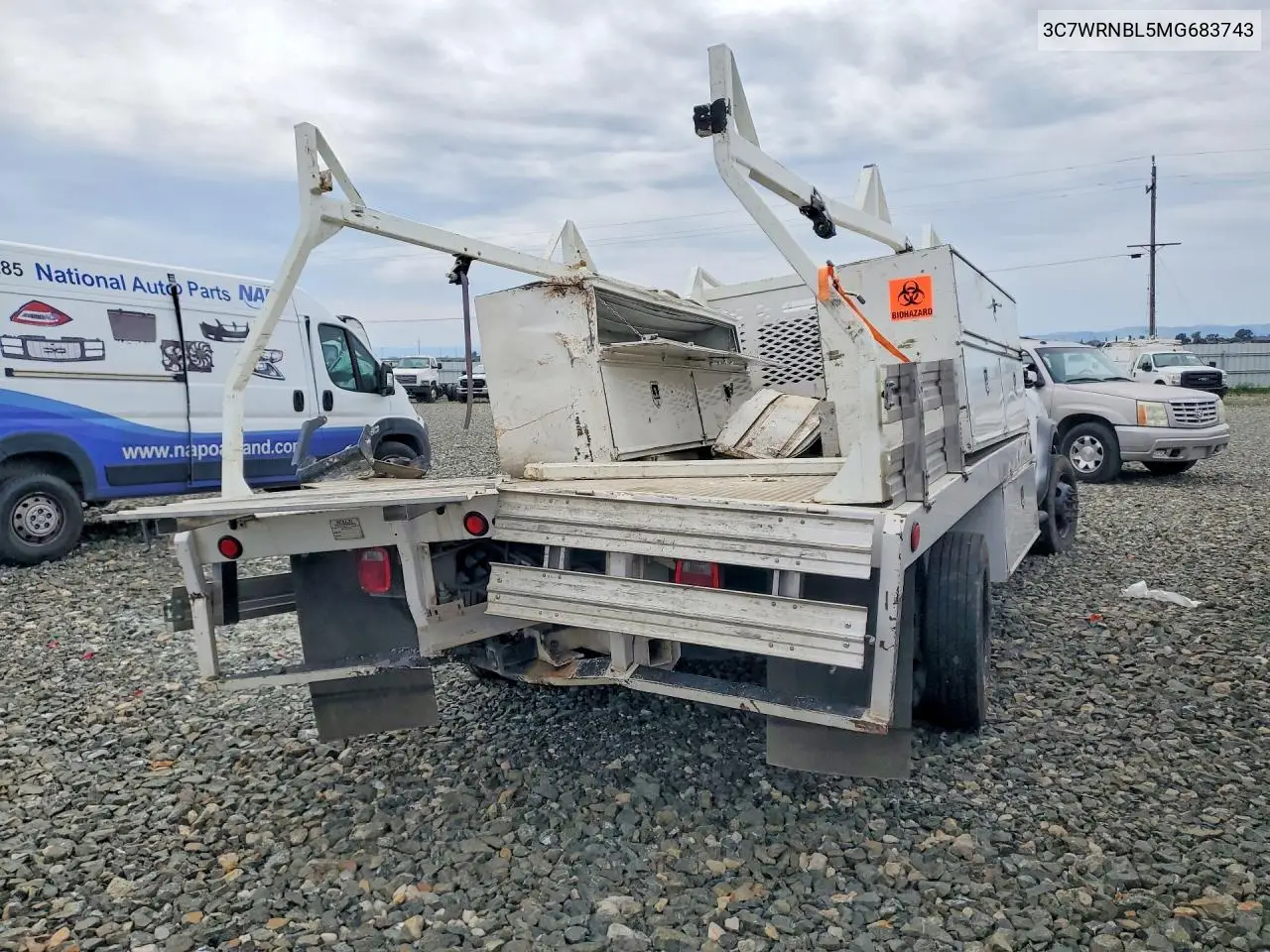 2021 Dodge Ram 5500 Flatbed Truck VIN: 3C7WRNBL5MG683743 Lot: 47676376
