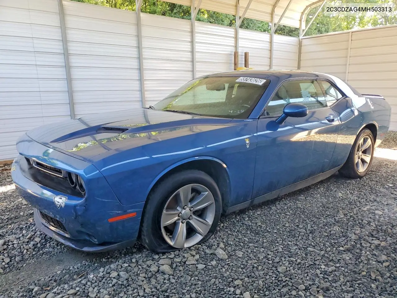 2021 Dodge Challenger Sxt VIN: 2C3CDZAG4MH503313 Lot: 55743626