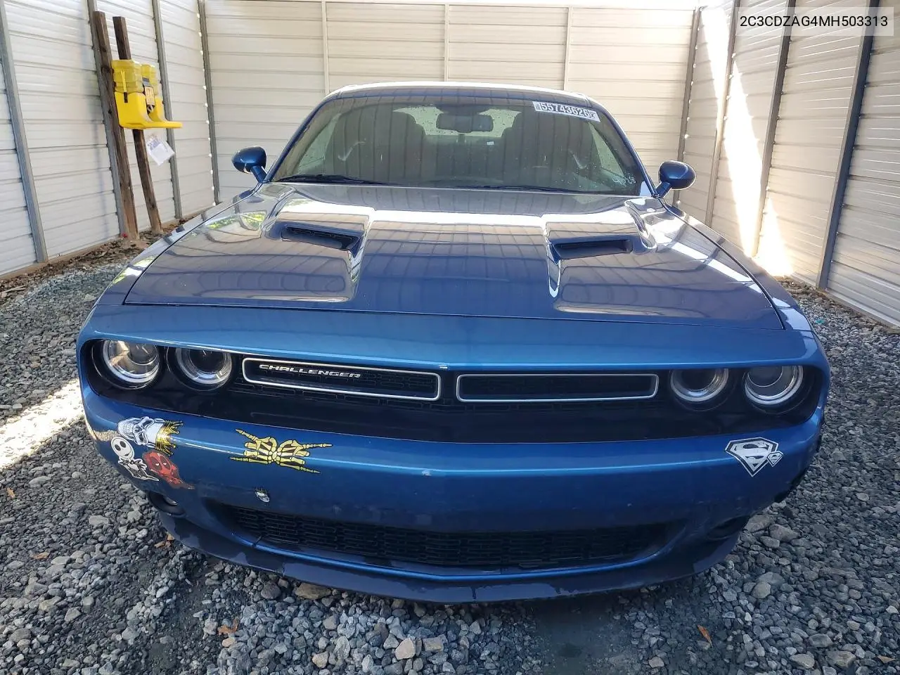 2021 Dodge Challenger Sxt VIN: 2C3CDZAG4MH503313 Lot: 55743626