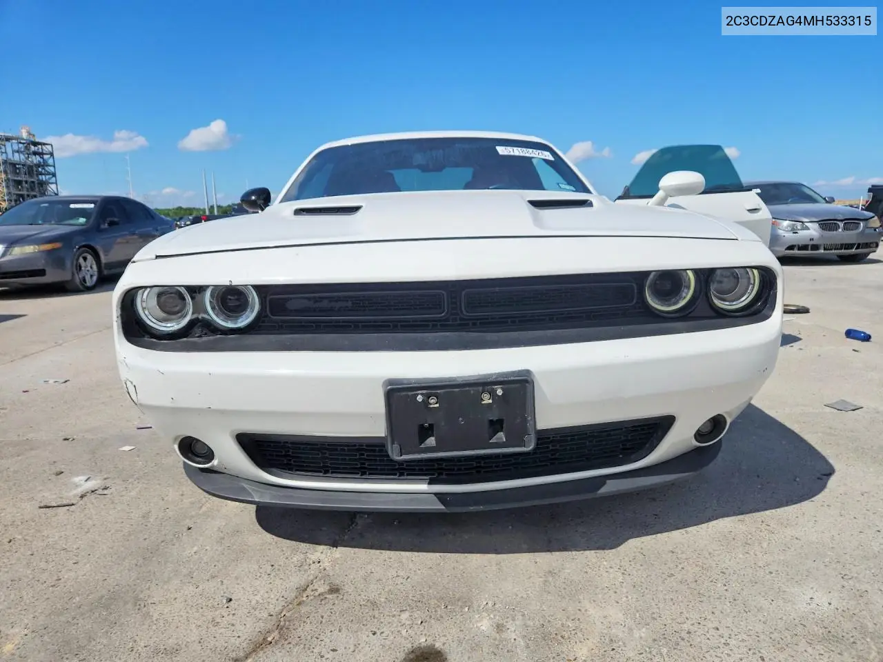 2021 Dodge Challenger Sxt VIN: 2C3CDZAG4MH533315 Lot: 57188426