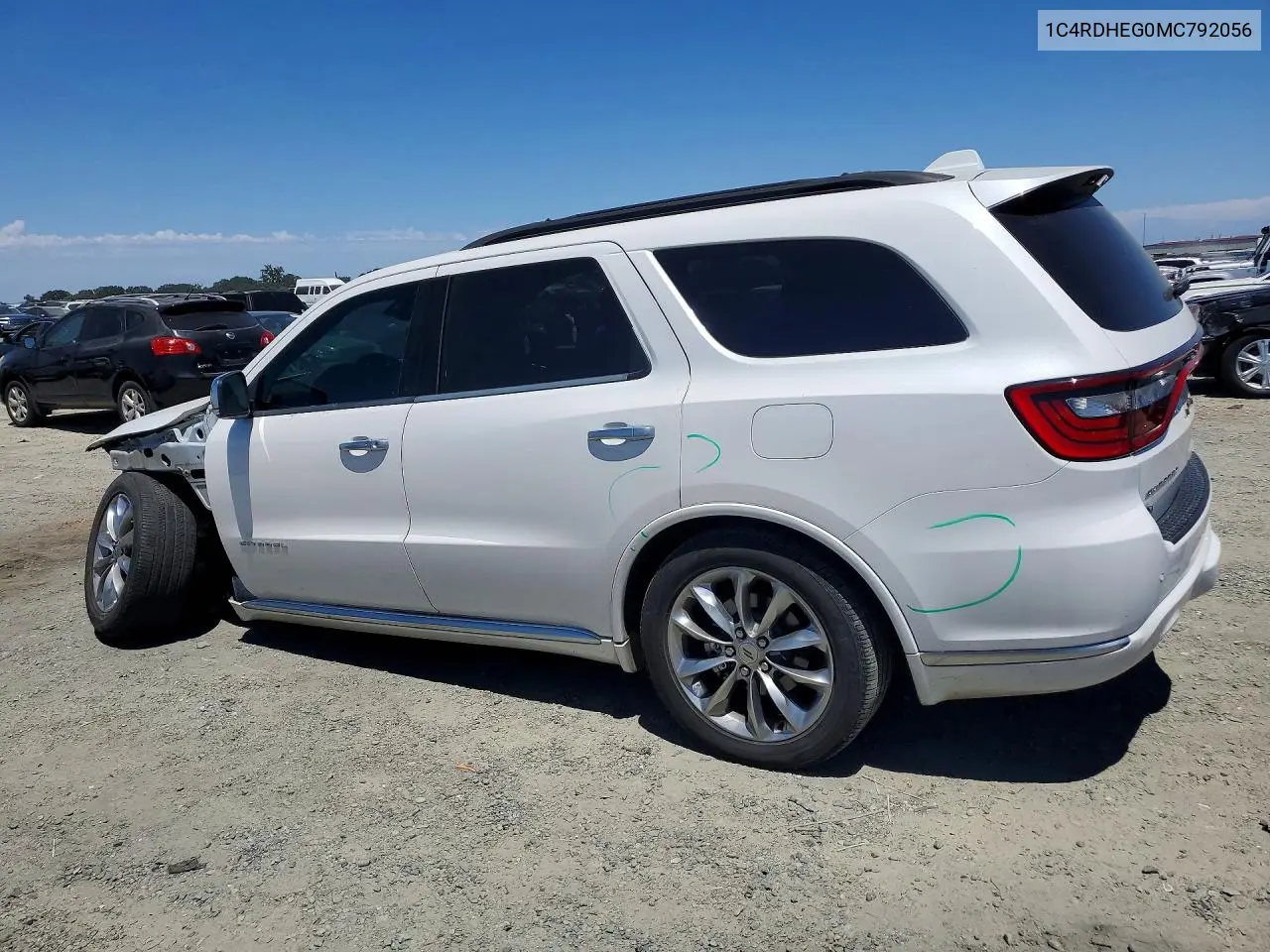 2021 Dodge Durango Citadel VIN: 1C4RDHEG0MC792056 Lot: 57701566
