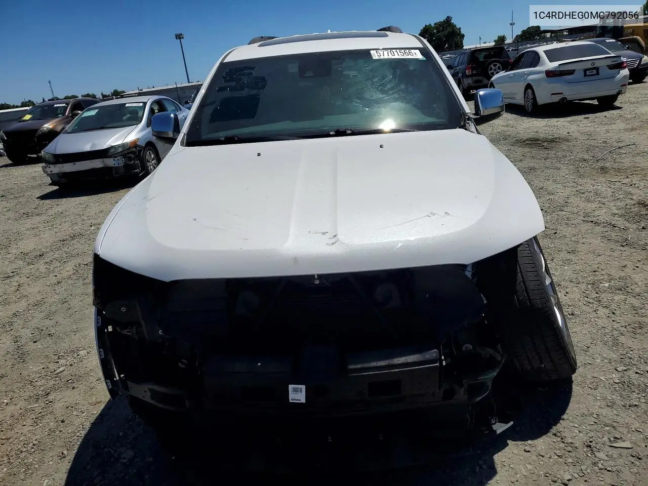 2021 Dodge Durango Citadel VIN: 1C4RDHEG0MC792056 Lot: 57701566