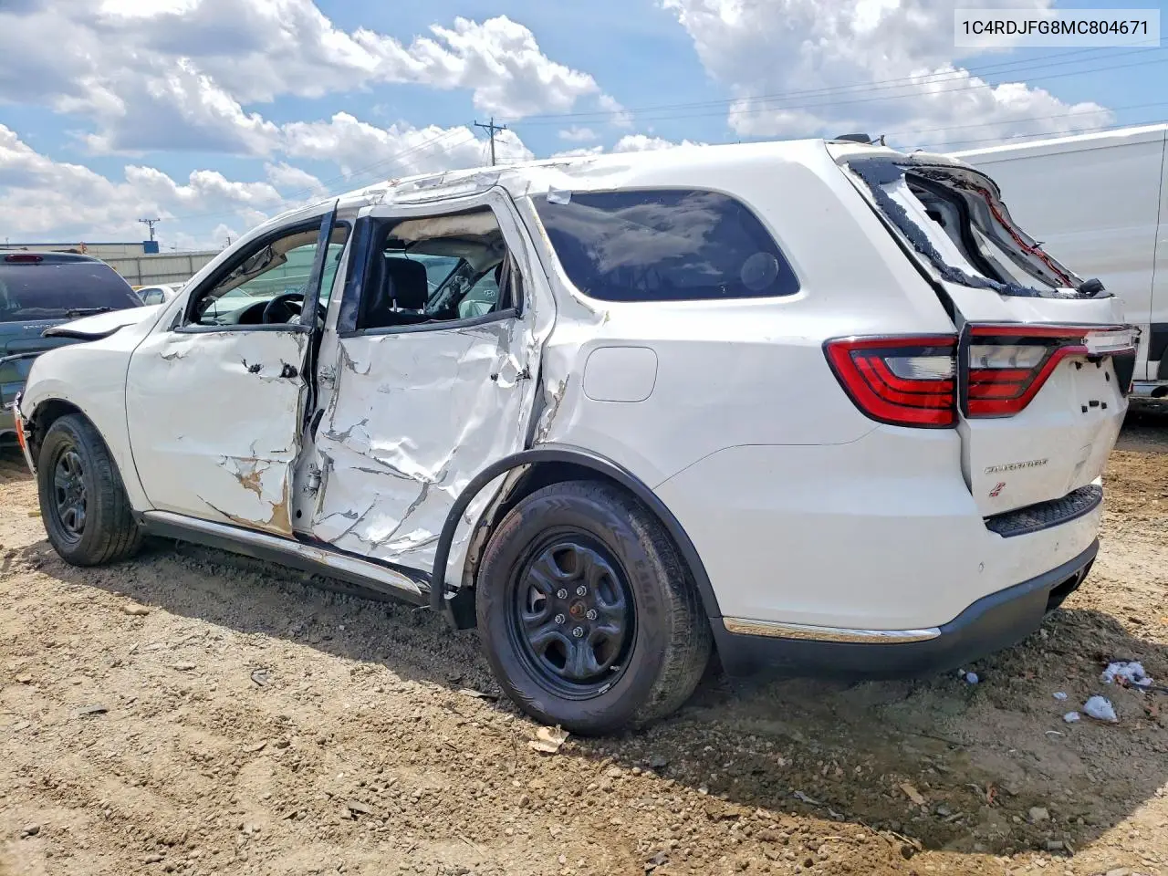 2021 Dodge Durango Pursuit VIN: 1C4RDJFG8MC804671 Lot: 57931596