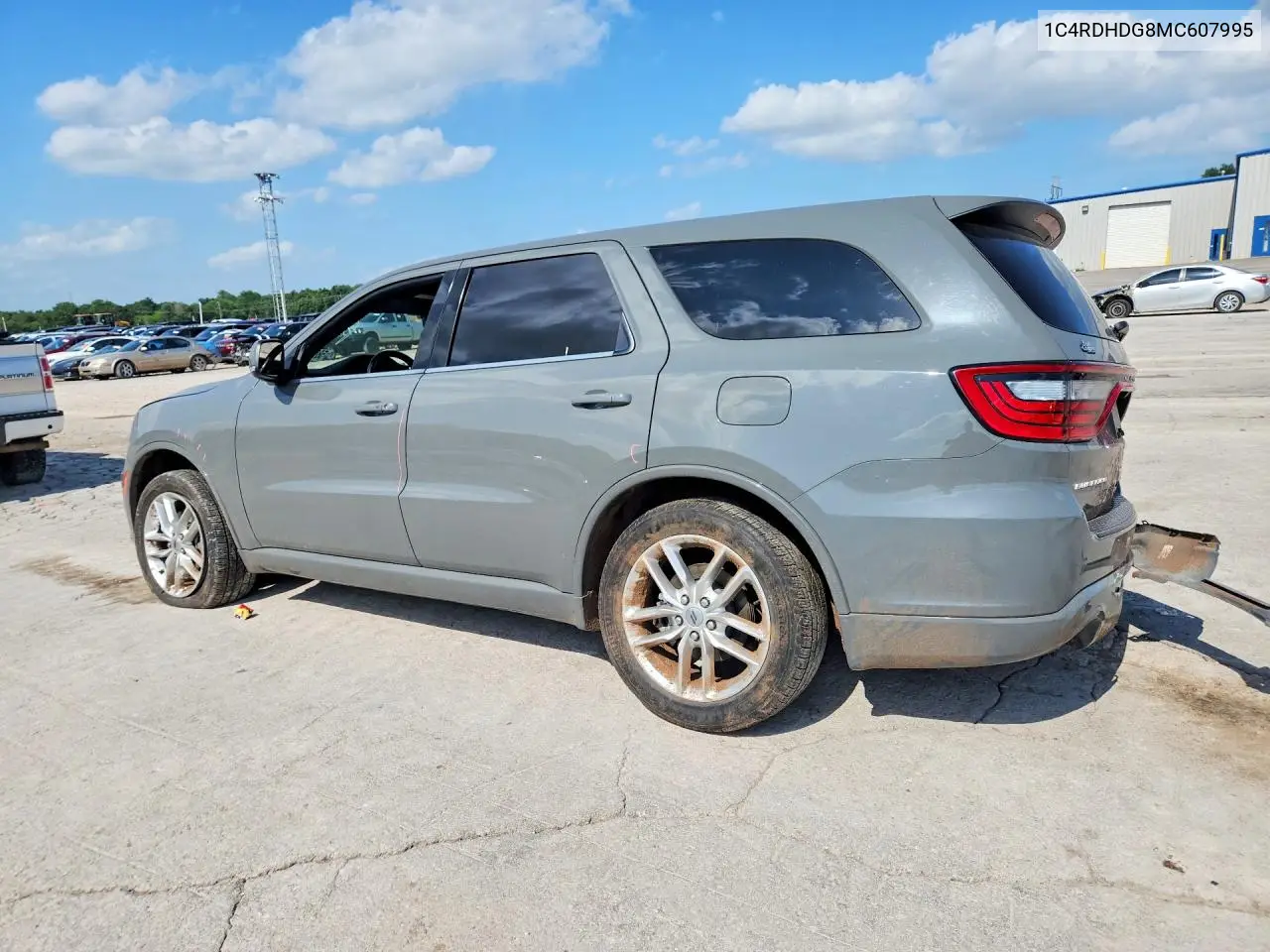 2021 Dodge Durango Gt VIN: 1C4RDHDG8MC607995 Lot: 58970926