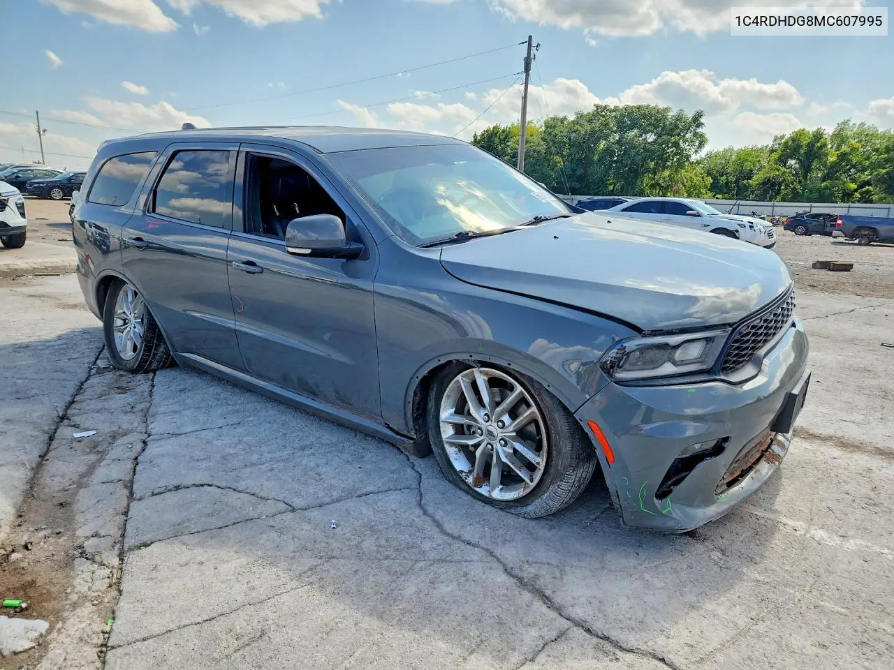 2021 Dodge Durango Gt VIN: 1C4RDHDG8MC607995 Lot: 58970926