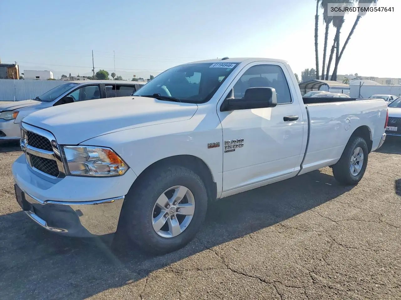 2021 Dodge 1500 Ram V VIN: 3C6JR6DT6MG547641 Lot: 61194946