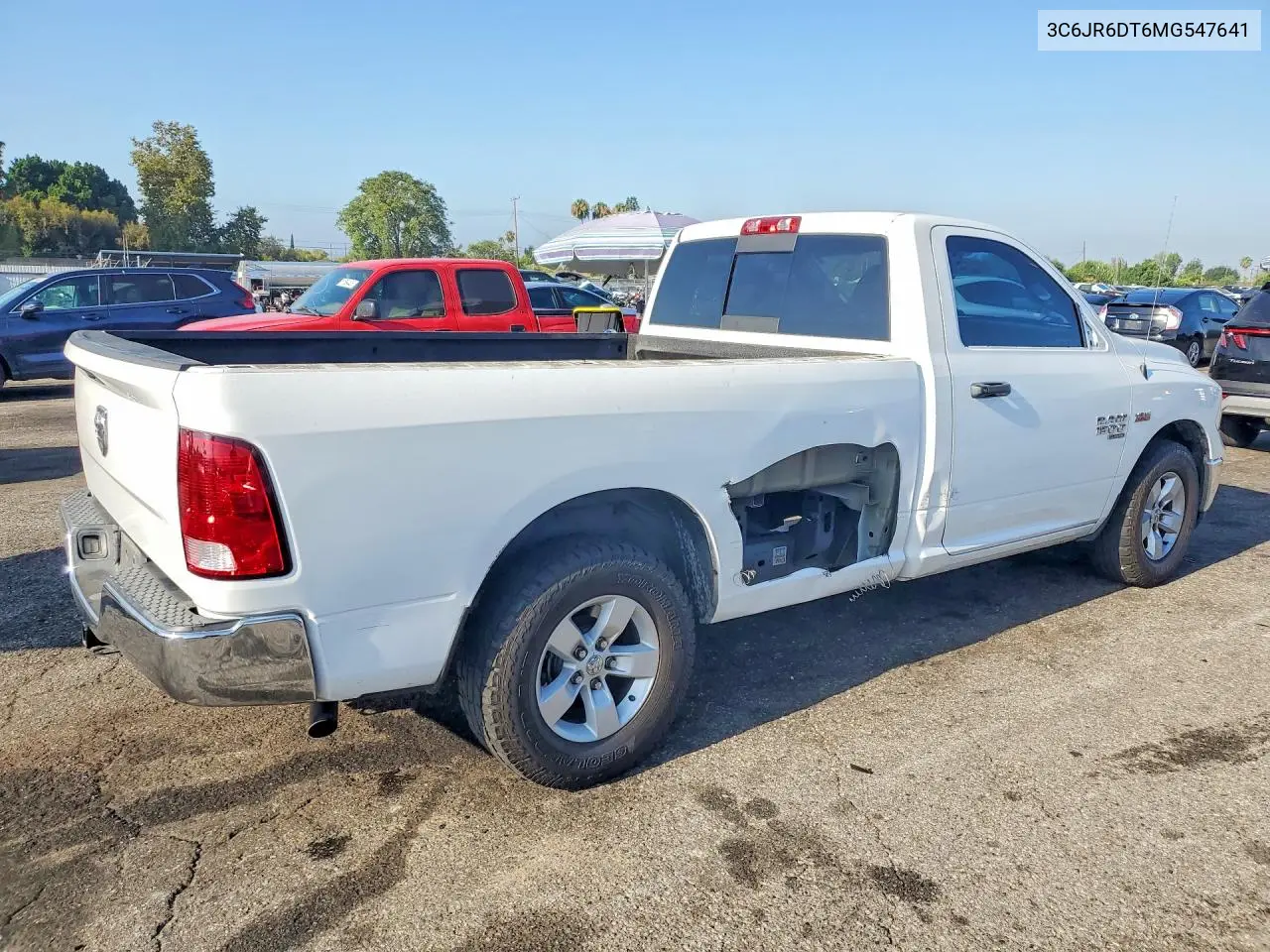 2021 Dodge 1500 Ram V VIN: 3C6JR6DT6MG547641 Lot: 61194946