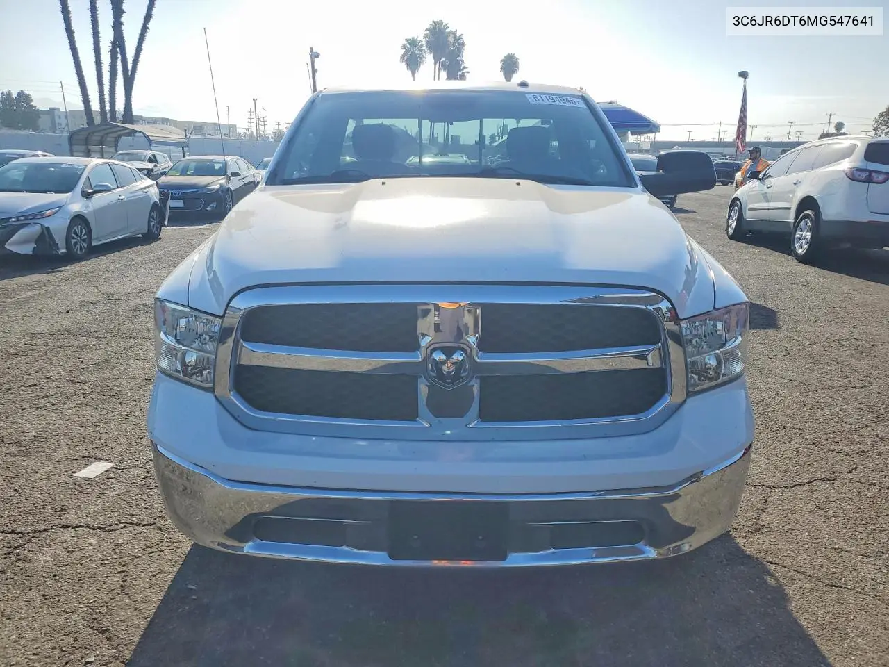 2021 Dodge 1500 Ram V VIN: 3C6JR6DT6MG547641 Lot: 61194946