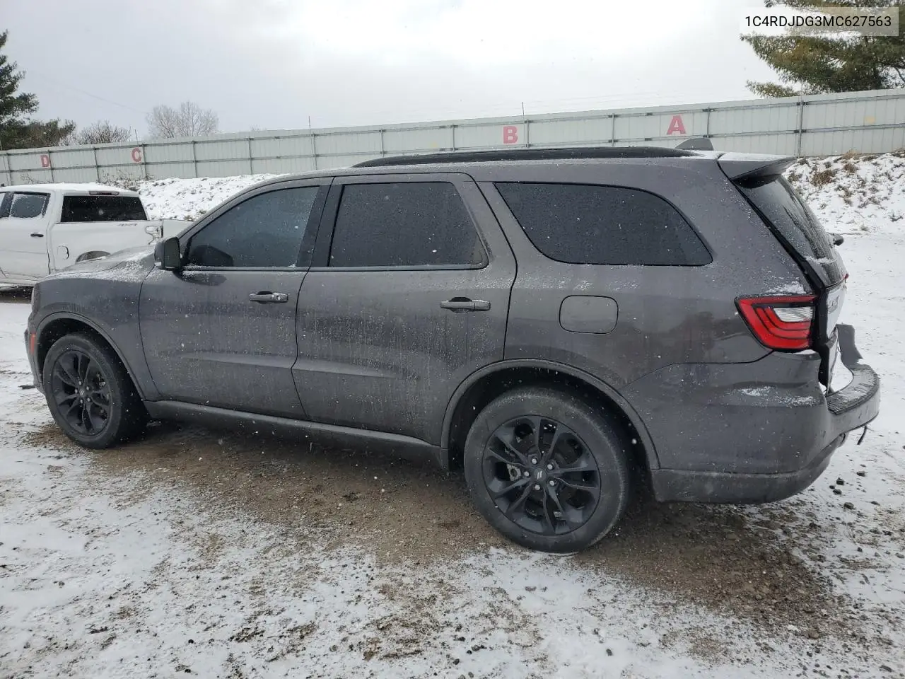 2021 Dodge Durango Gt VIN: 1C4RDJDG3MC627563 Lot: 87489574