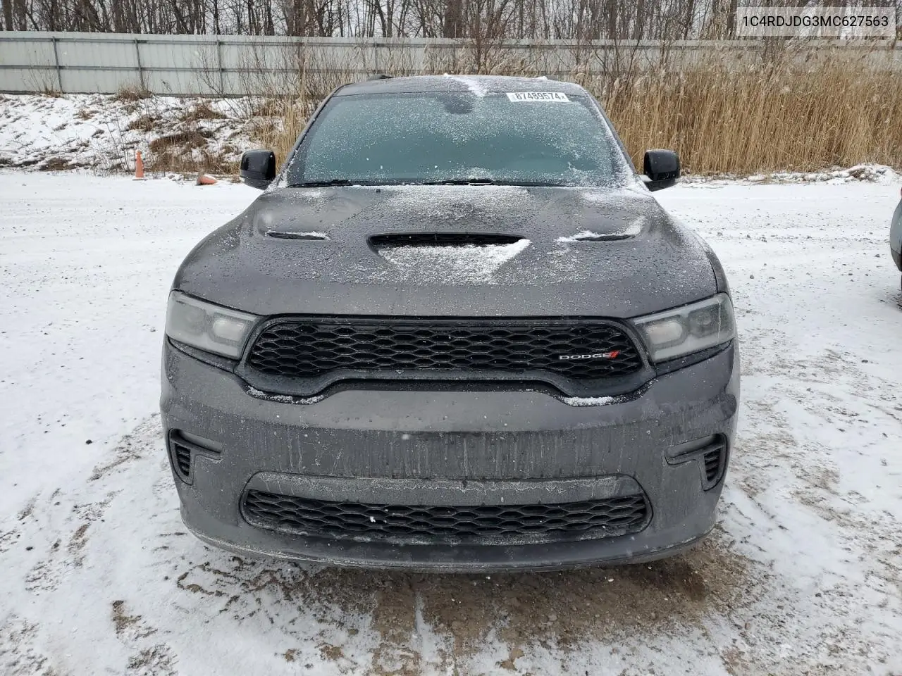 2021 Dodge Durango Gt VIN: 1C4RDJDG3MC627563 Lot: 87489574