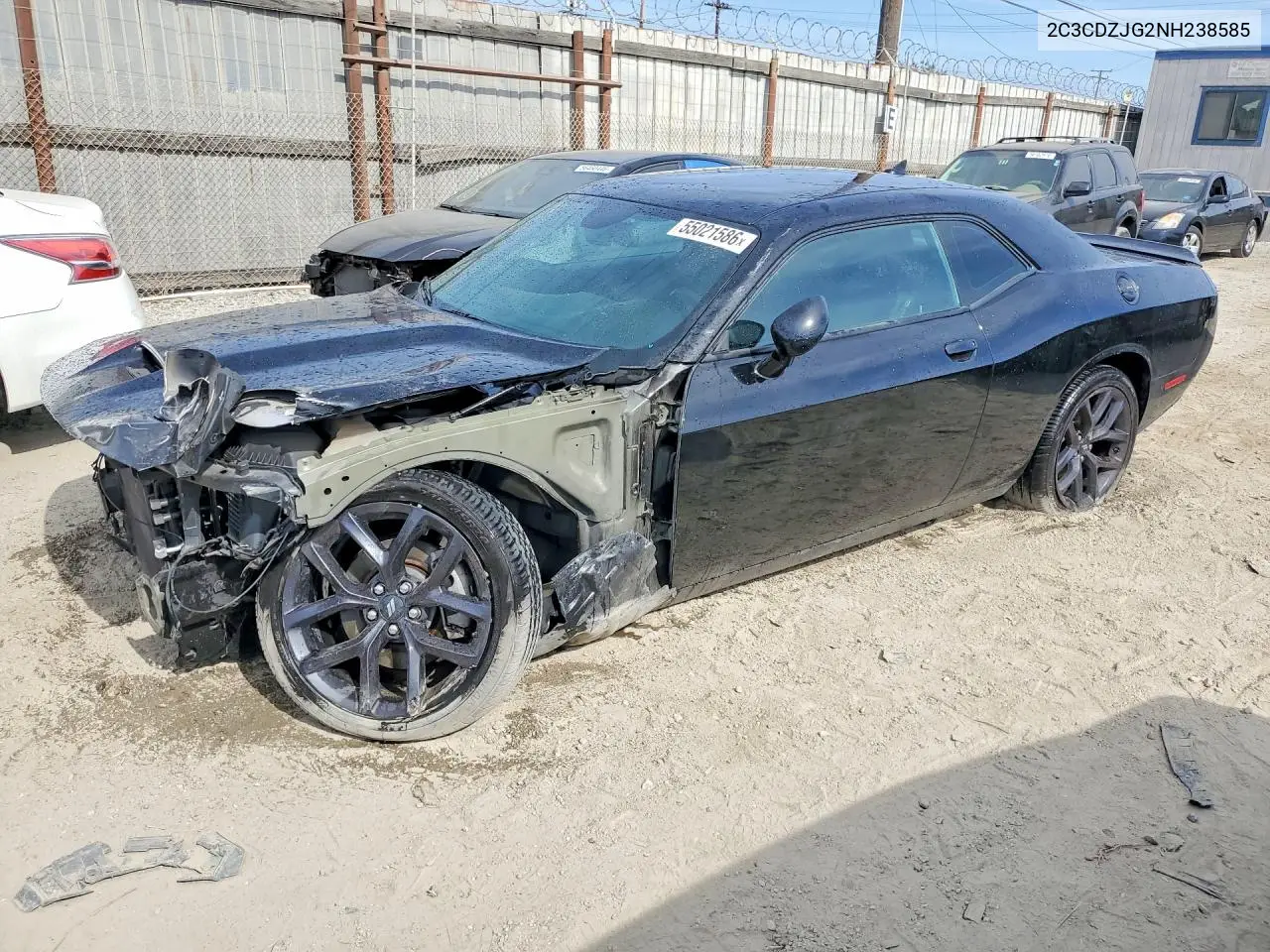 2022 Dodge Challenger Gt VIN: 2C3CDZJG2NH238585 Lot: 55021586