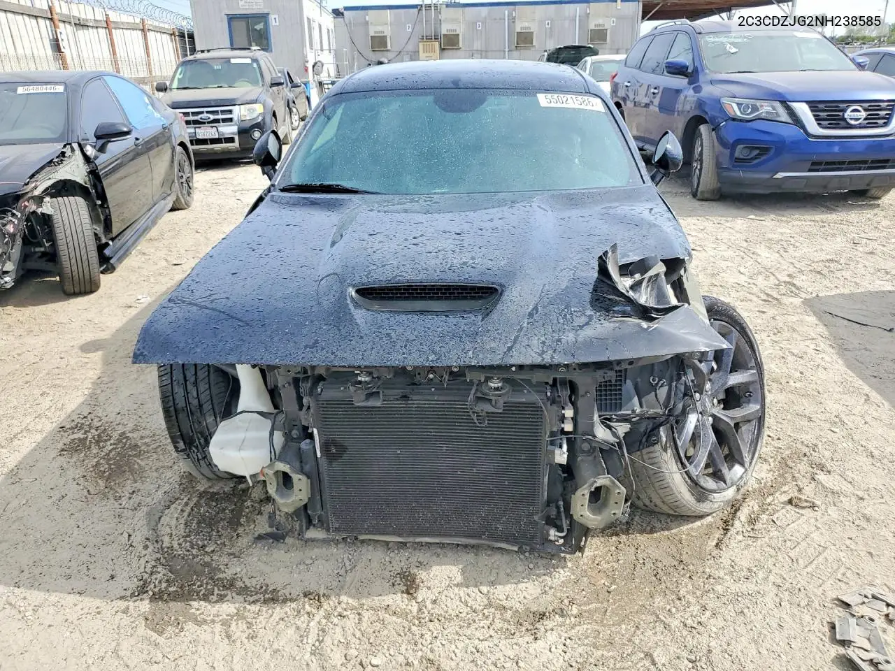 2022 Dodge Challenger Gt VIN: 2C3CDZJG2NH238585 Lot: 55021586