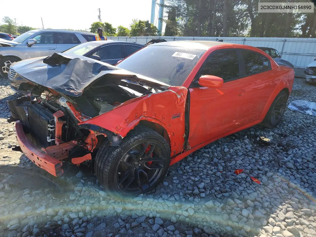 2022 Dodge Charger Scat Pack VIN: 2C3CDXGJ4NH154890 Lot: 56516516
