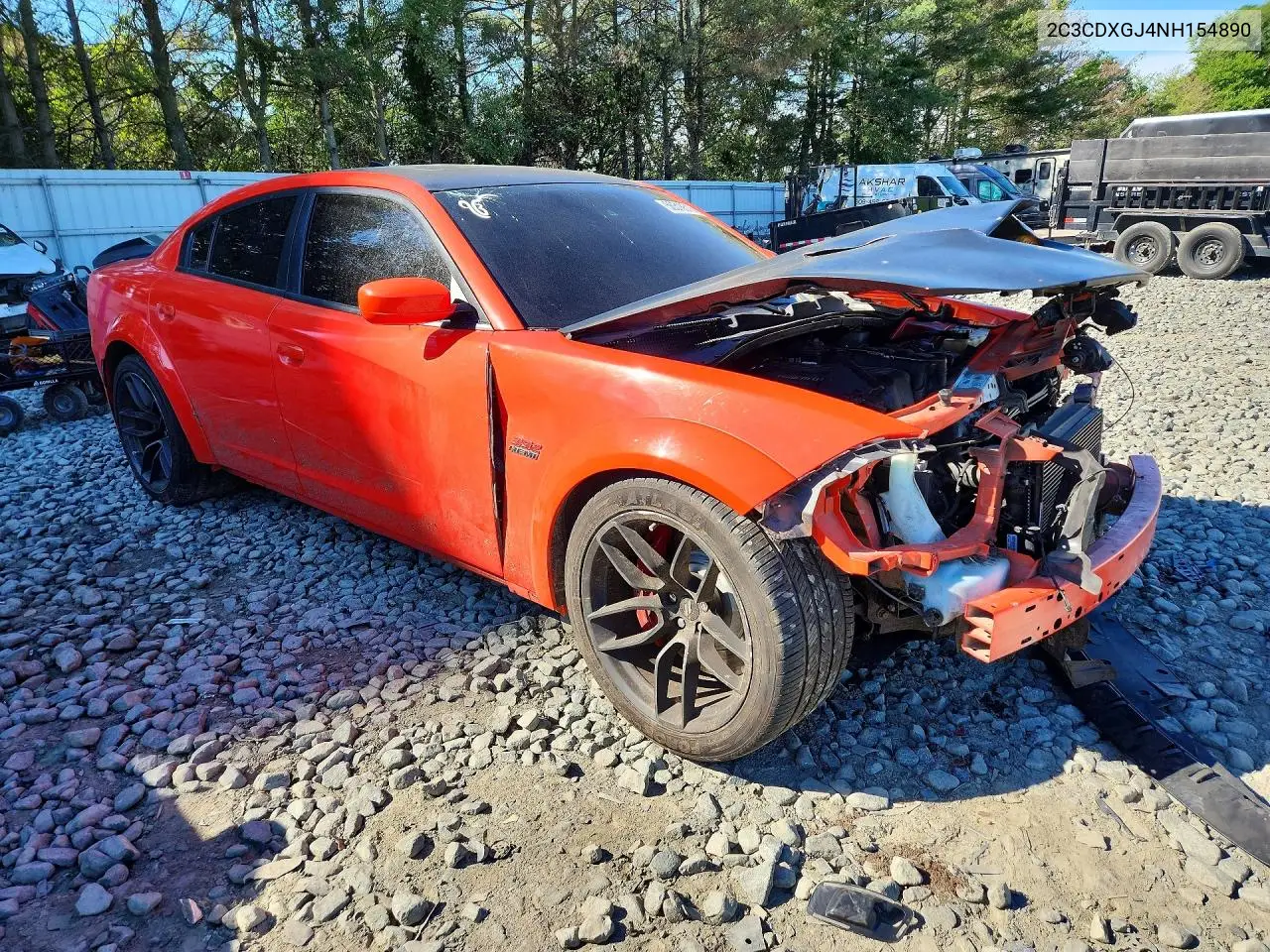 2022 Dodge Charger Scat Pack VIN: 2C3CDXGJ4NH154890 Lot: 56516516