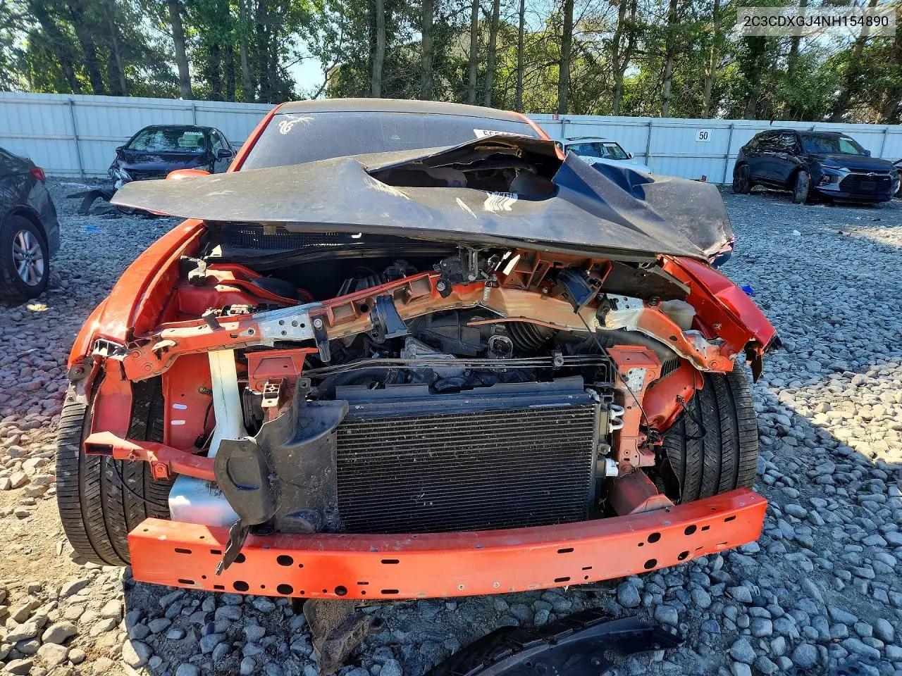2022 Dodge Charger Scat Pack VIN: 2C3CDXGJ4NH154890 Lot: 56516516