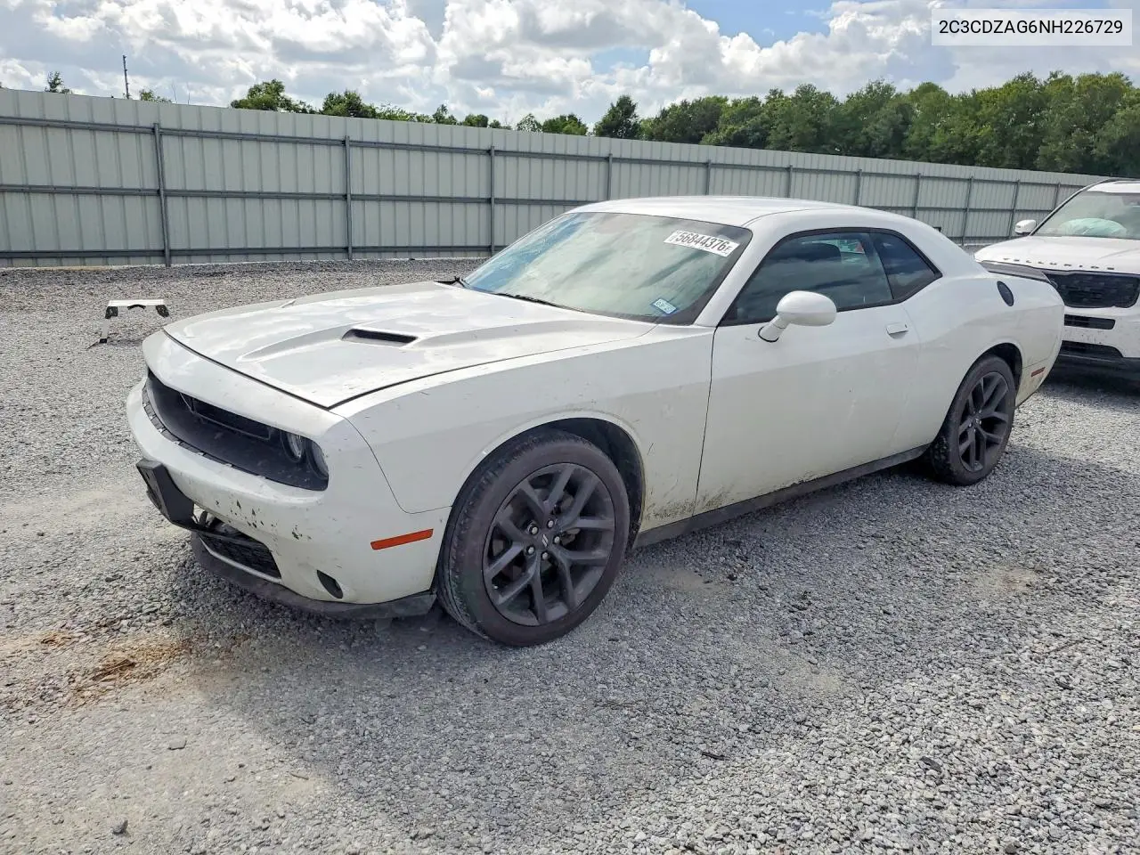 2022 Dodge Challenger Sxt VIN: 2C3CDZAG6NH226729 Lot: 56844376