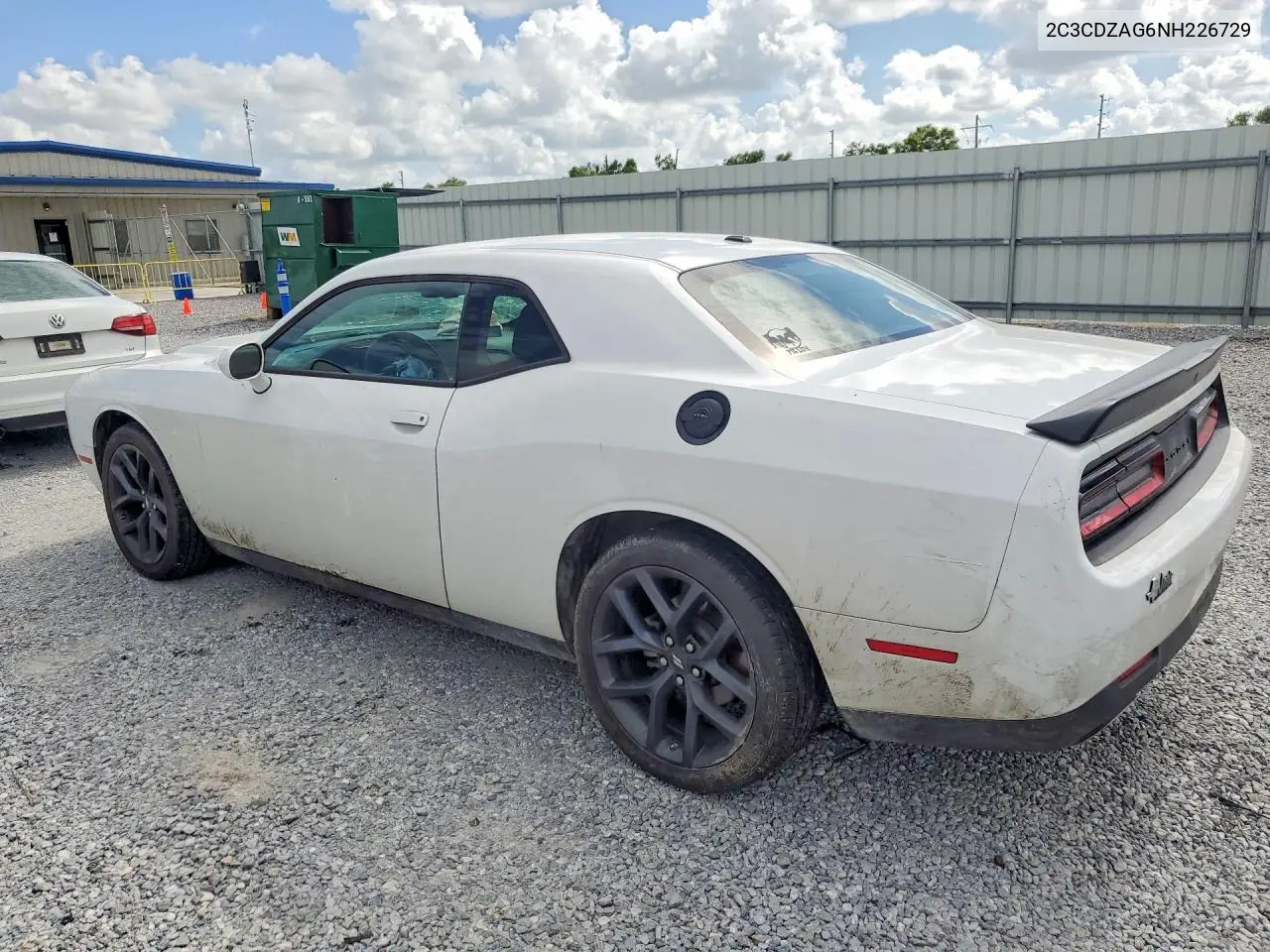 2022 Dodge Challenger Sxt VIN: 2C3CDZAG6NH226729 Lot: 56844376