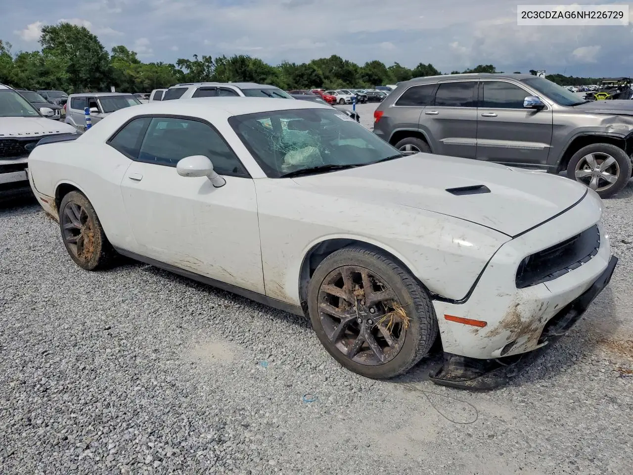 2022 Dodge Challenger Sxt VIN: 2C3CDZAG6NH226729 Lot: 56844376