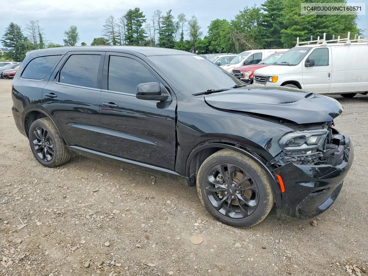 2022 Dodge Durango Gt VIN: 1C4RDJDG9NC160571 Lot: 57845686