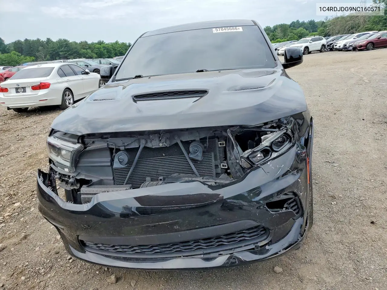 2022 Dodge Durango Gt VIN: 1C4RDJDG9NC160571 Lot: 57845686