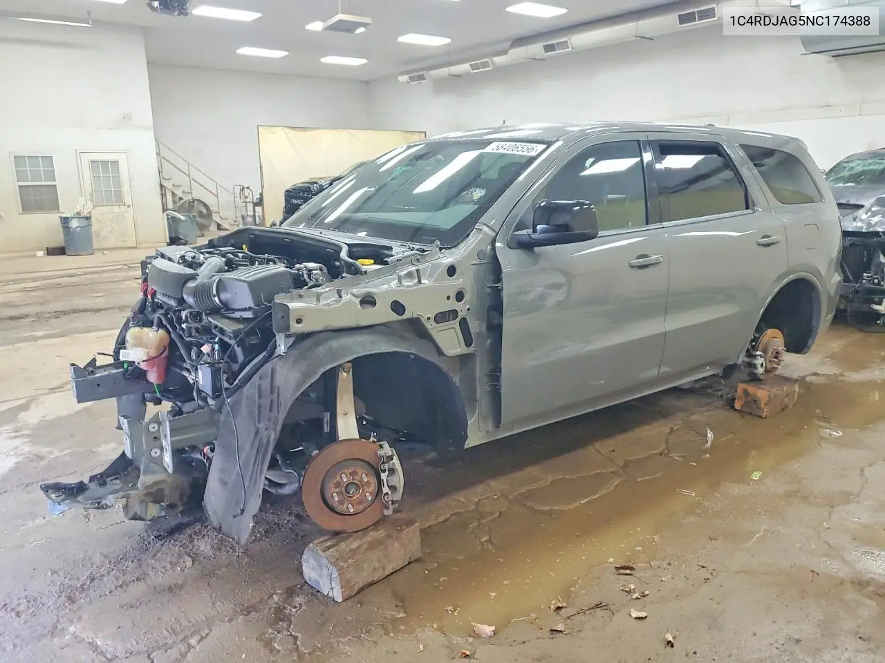 2022 Dodge Durango Sxt VIN: 1C4RDJAG5NC174388 Lot: 58406556