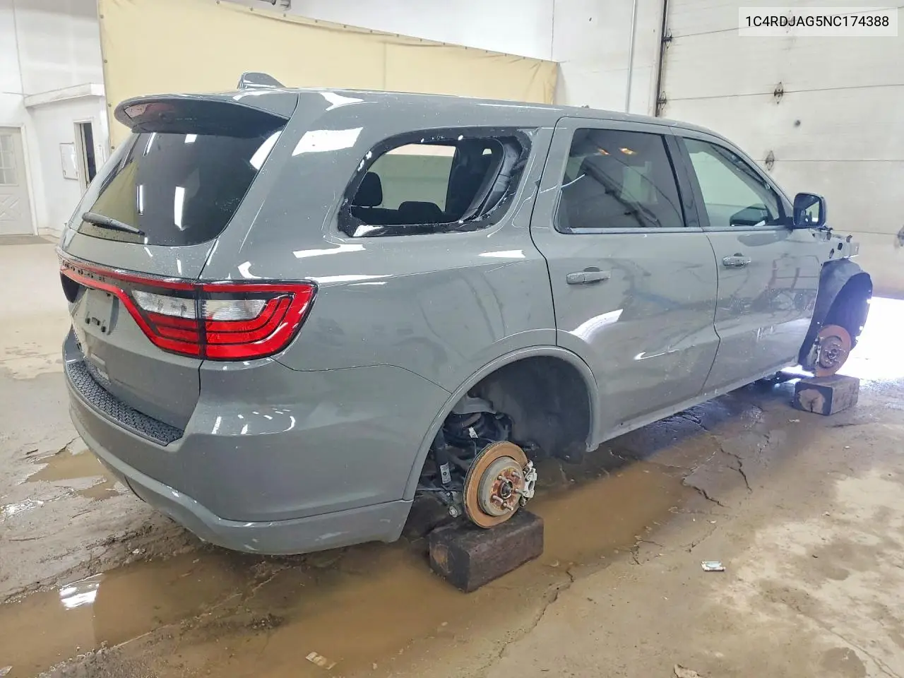 2022 Dodge Durango Sxt VIN: 1C4RDJAG5NC174388 Lot: 58406556