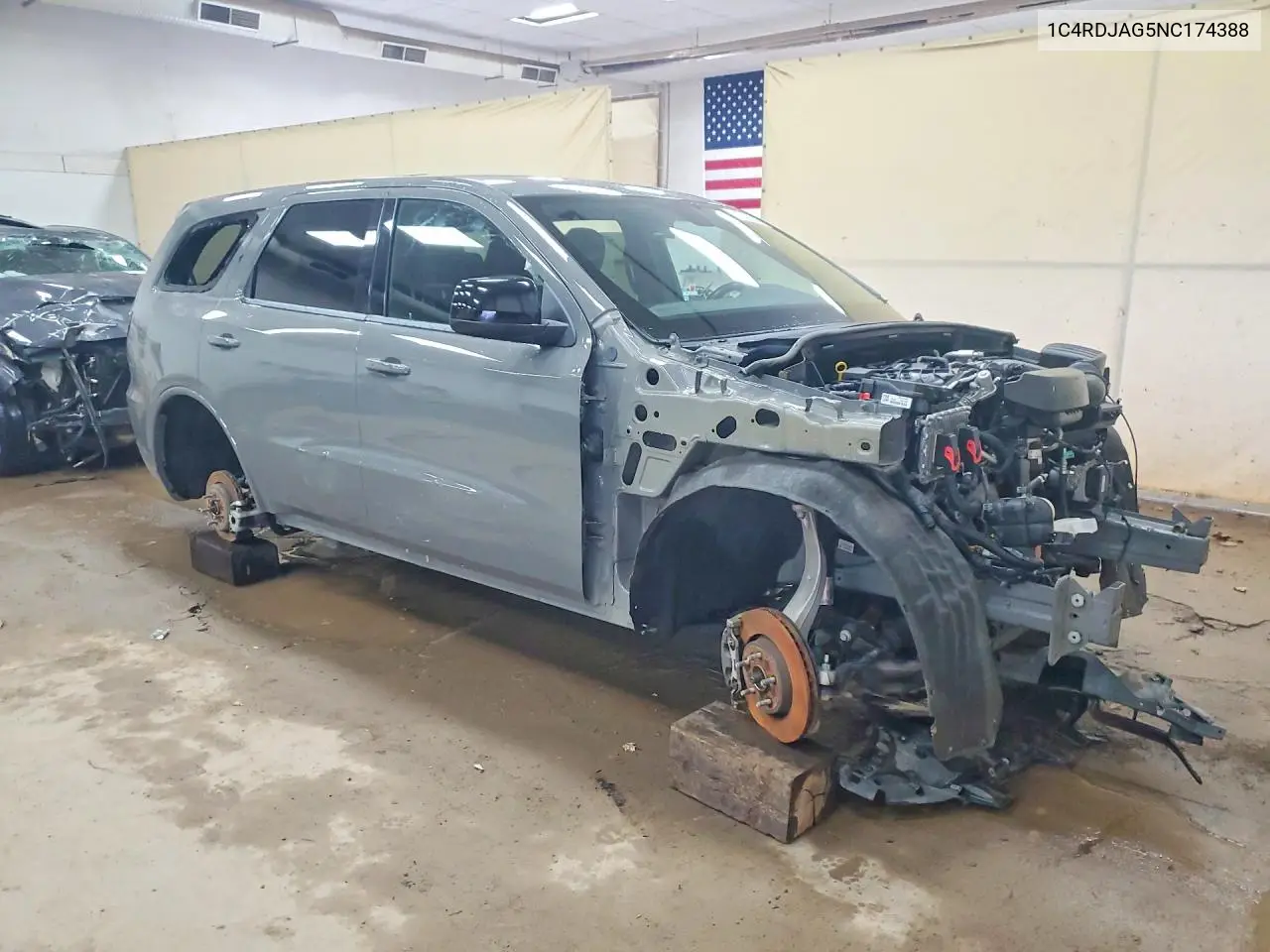 2022 Dodge Durango Sxt VIN: 1C4RDJAG5NC174388 Lot: 58406556