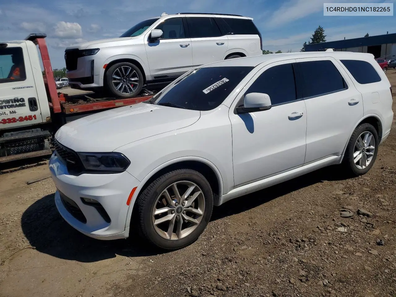 2022 Dodge Durango Gt VIN: 1C4RDHDG1NC182265 Lot: 58528256