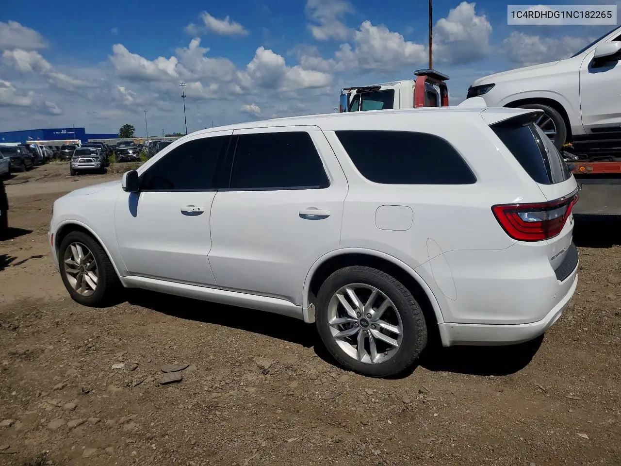2022 Dodge Durango Gt VIN: 1C4RDHDG1NC182265 Lot: 58528256