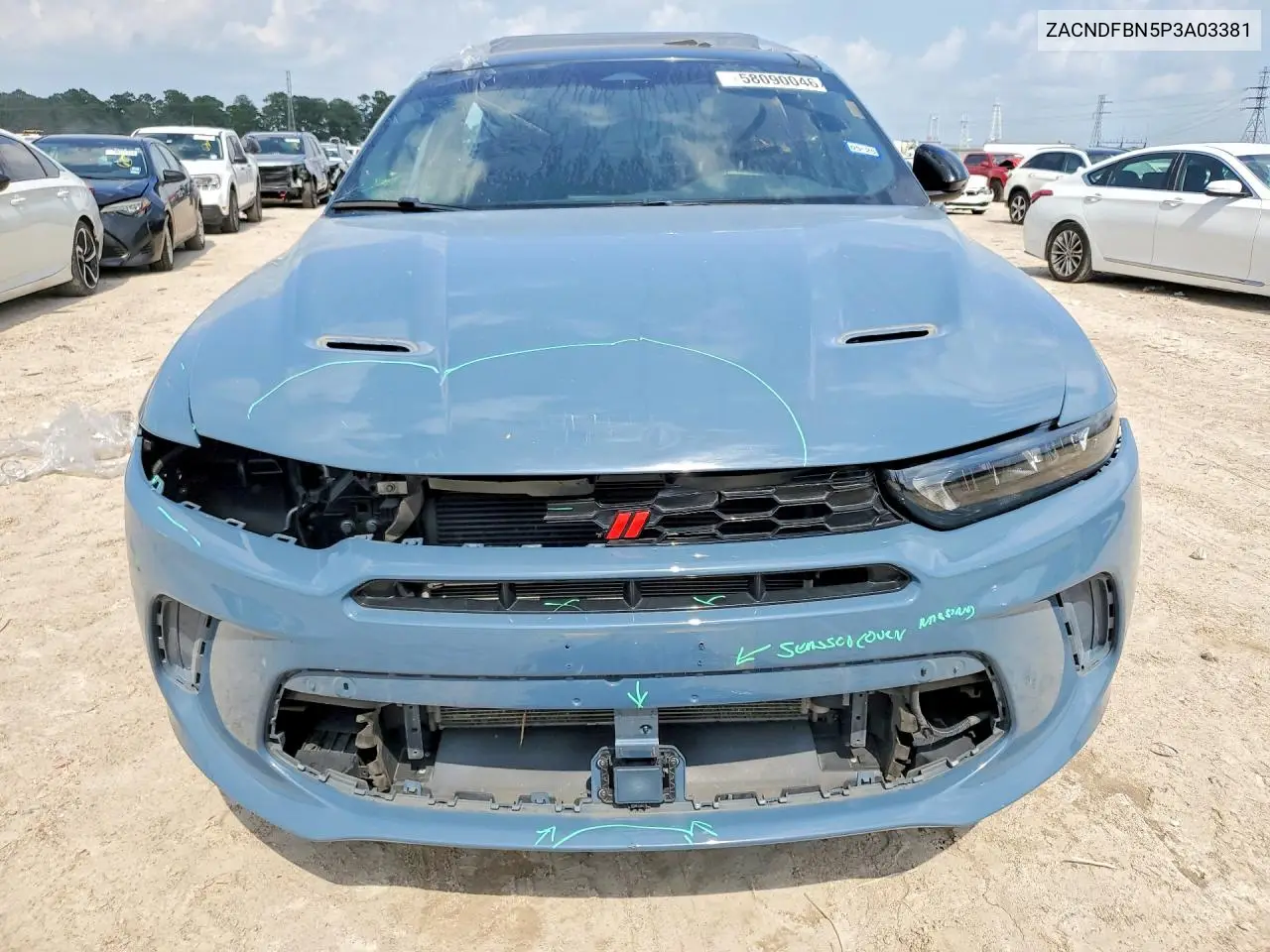 2023 Dodge Hornet Gt Plus VIN: ZACNDFBN5P3A03381 Lot: 58090046