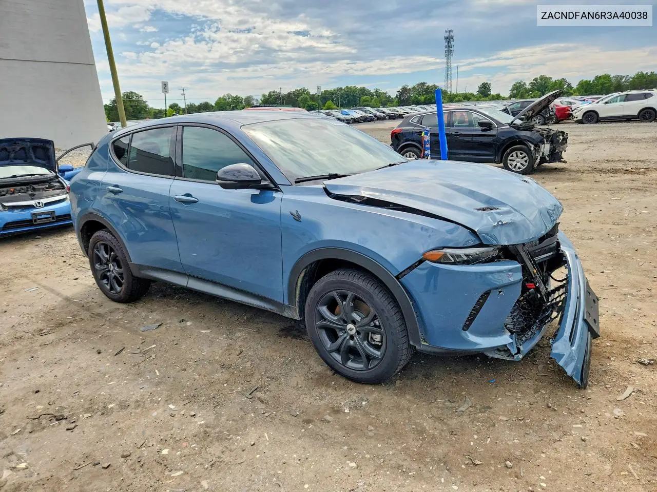 2024 Dodge Hornet Gt VIN: ZACNDFAN6R3A40038 Lot: 58085566
