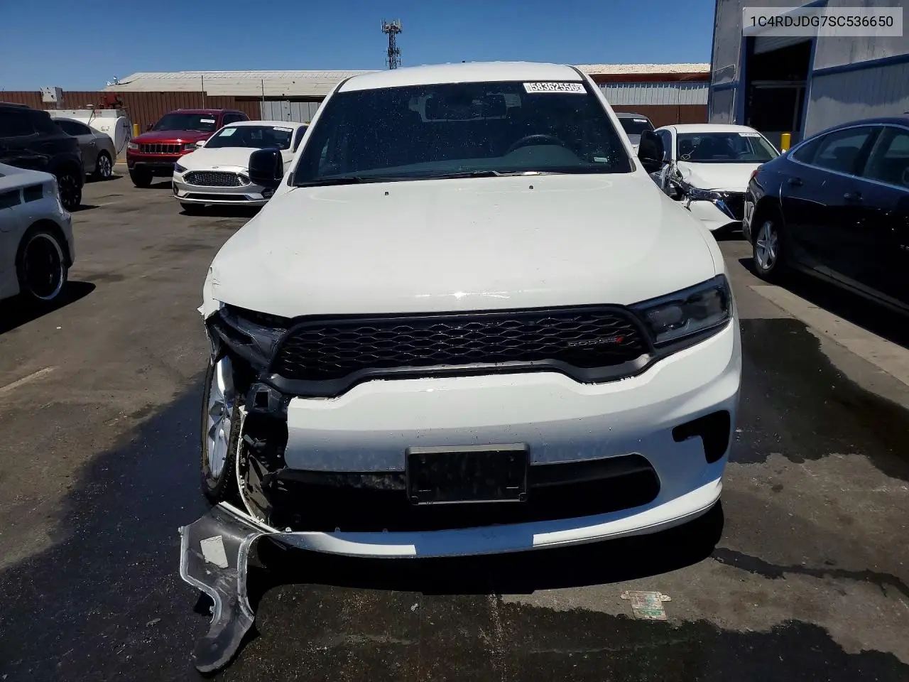 2025 Dodge Durango Gt VIN: 1C4RDJDG7SC536650 Lot: 58362556