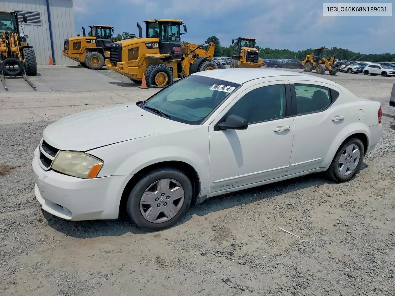 2008 Dodge Avenger Se VIN: 1B3LC46K68N189631 Lot: 56456056